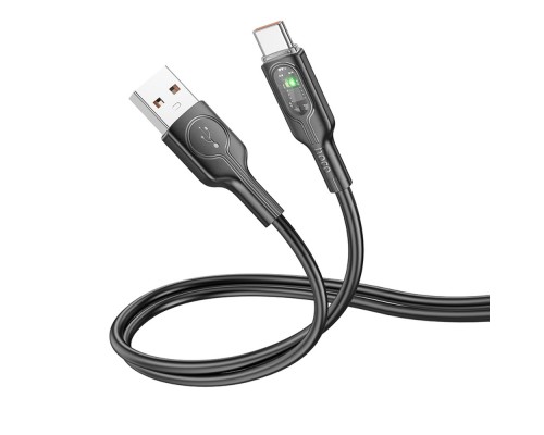 Кабель Hoco U120 USB to Type-C 5А 1m черный