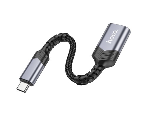 Мультиадаптер хаб Hoco UA24 Type-C to USB 3.0 серый