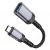 Мультиадаптер хаб Hoco UA24 Type-C to USB 3.0 серый