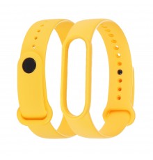 Ремешок силиконовый для Xiaomi Mi Band 5/ 6 цвет 09 ярко-жёлтый