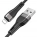 Кабель Borofone BX46 USB to Lightning 1m черный