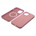 Чехол Leather Case with MagSafe для Apple iPhone 12/ 12 Pro 12 розовый