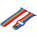 Ремешок силиконовый Rainbow для Apple Watch Sport Band 42/ 44mm радуга размер S