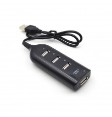 Адаптер хаб USB - 4 USB 2.0 (F) 1m черный