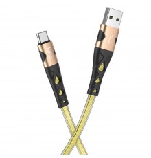 Кабель Hoco U105 USB to Type-C 1.2m золотистый
