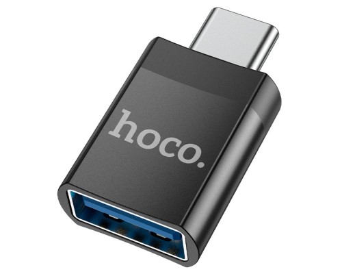 Адаптер переходник Hoco UA17 Type-C to USB 3.0 (F) черный