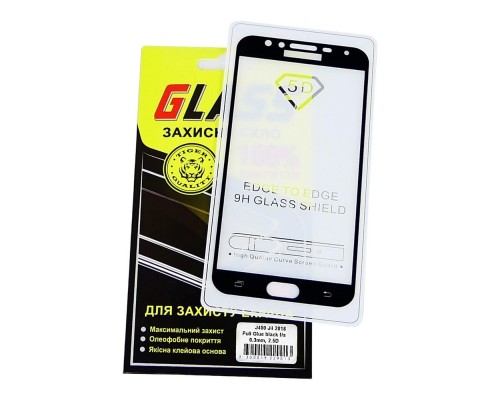 Защитное стекло для Samsung J400 J4 (2018) Full Glue (0.3 мм, 2.5D, чёрное)