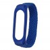 Ремешок нейлоновый Braided rope для Xiaomi Mi Band 3/ 4/ 5/ 6 размер M синий