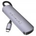 Мультиадаптер хаб Hoco HB28 6в1 Type-C to USB 3.0 (F)/ USB 2.0 (F)/ HDMI (F)/ Type-C (F)/ SD/ TF PD 60W 0.135m