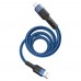 Кабель Hoco U110 USB to MicroUSB 1.2m синий