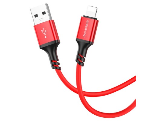 Кабель Borofone BX83 USB to Lightning 1m красный