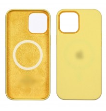 Чехол Full Silicone Case MagSafe для Apple iPhone 12 Pro Max 16 светло-жёлтый копия