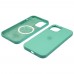 Чехол Full Silicone Case MagSafe для Apple iPhone 12/ 12 Pro 21 бирюзовый копия