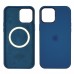 Чехол Full Silicone Case MagSafe для Apple iPhone 12/ 12 Pro 11 синий копия