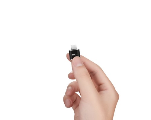 Адаптер переходник Hoco UA5 Type-C to USB 2.0 (F) черный