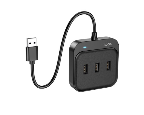 Мультиадаптер хаб Hoco HB31 4в1 USB to 4 USB 2.0 (F) 0.2m