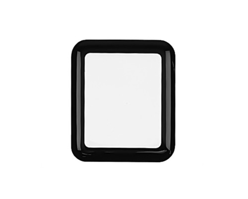 Защитная плёнка для Apple watch 42 mm (0.2 мм, 3D чёрное) Polycarbone