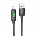 Кабель Hoco U126 с индикатором USB to Lightning 1.2m black