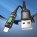 Кабель Hoco U126 с индикатором USB to Lightning 1.2m black