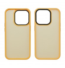 Чехол Colorful Matte Case для Apple iPhone 15 Pro оранжевый Люкс