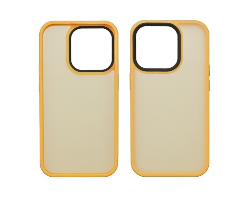 Чехол Colorful Matte Case для Apple iPhone 15 Pro оранжевый Люкс