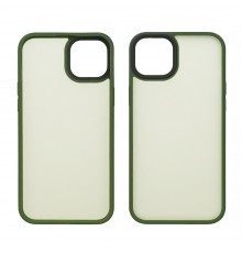 Чехол Colorful Matte Case для Apple iPhone 15 Plus темно-зеленый Люкс