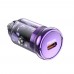 Автомобильное зарядное устройство Hoco Z53 Type-C PD 30W transparent purple
