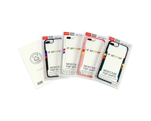 Чехол Running rainbow для Apple iPhone 6+/ 7+/ 8+ белый