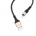 Кабель Hoco X26 USB to Lightning 1m черно-золлтистый