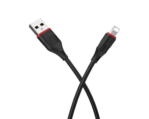 Кабель Borofone BX17 USB to Lightning 1m черный