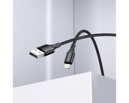 Кабель Borofone BX54 USB to Lightning 1m черный