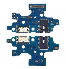 Разъём зарядки для Samsung A415 Galaxy A41 (2020) на плате с микрофоном и компонентами