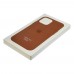 Чехол Leather Case with MagSafe для Apple iPhone 12/ 12 Pro 13 коричневый