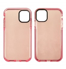 Чехол силиконовый Clear Neon для Apple iPhone 11 Pro Max цвет 06 светло-розовый