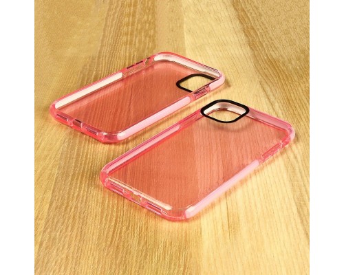 Чехол силиконовый Clear Neon для Apple iPhone 11 Pro Max цвет 06 светло-розовый