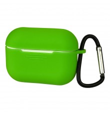 Чехол силиконовый с карабином для Apple AirPods 3 цвет 13 зеленый