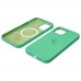 Чехол Full Silicone Case MagSafe для Apple iPhone 12/ 12 Pro 22 мятный копия