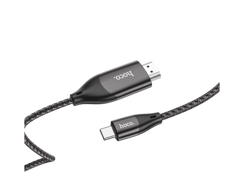 Адаптер переходник Hoco UA16 4K Type-C to HDMI 2m темно-серебристый