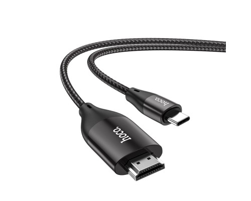Адаптер переходник Hoco UA16 4K Type-C to HDMI 2m темно-серебристый