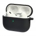 Чехол силиконовый с карабином для Apple AirPods Pro 2 цвет 06 черный Люкс