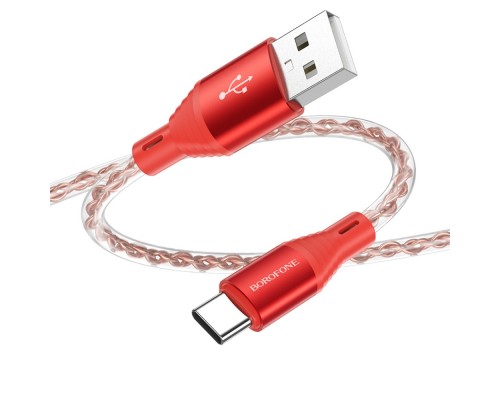 Кабель Borofone BX96 USB to Type-C 1m красный