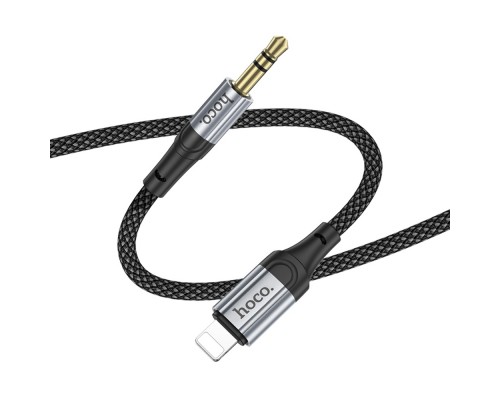 AUX кабель Hoco UPA26 Lightning to Jack 3.5 1m черный
