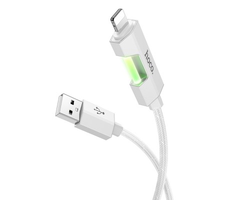 Кабель Hoco U123 USB to Lightning 27W 1m серый