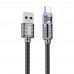 Кабель Hoco U122 с индикатором USB to Type-C 1.2m black