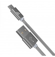 Кабель Hoco X2 USB to MicroUSB 1m серебристый