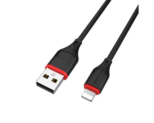 Кабель Borofone BX17 USB to Lightning 1m черный