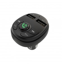 Автомобильное зарядное устройство Borofone BC26 2 USB c FM-модулятором черное
