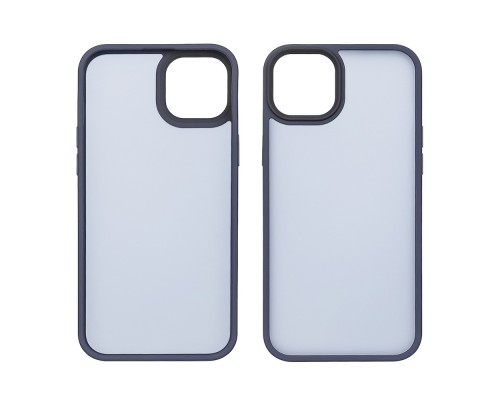 Чехол Colorful Matte Case для Apple iPhone 15 темно-синий Люкс