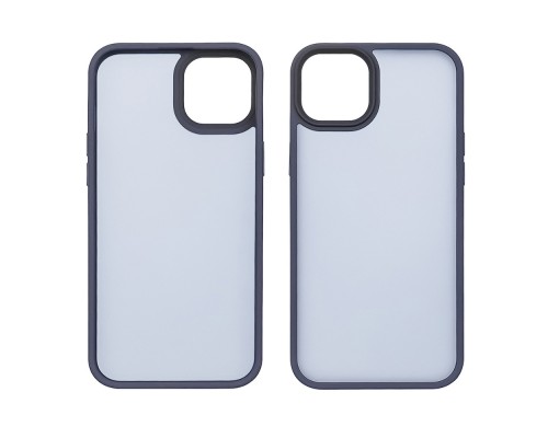 Чехол Colorful Matte Case для Apple iPhone 15 Plus темно-синий Люкс