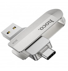 USB накопитель Hoco UD10 32GB Type-C / USB 3.0 2in1 серебристый